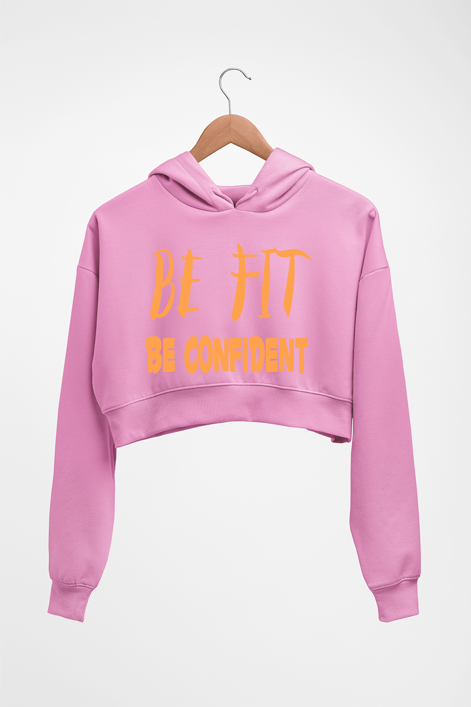Gym Fit Crop HOODIE FOR WOMEN-Light Baby Pink-Ektarfa.online