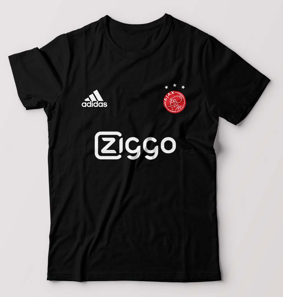 Ajax 2021-22 T-Shirt for Men-S(38 Inches)-Black-Ektarfa.online