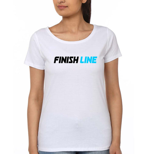 Finish Line T-Shirt for Women-White-Ektarfa.online