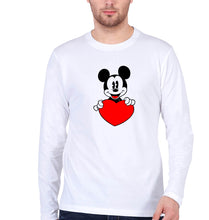Load image into Gallery viewer, Mickey Mouse Full Sleeves T-Shirt for Men-White-Ektarfa.online

