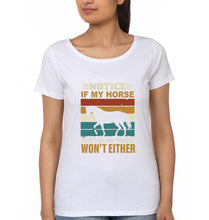 Load image into Gallery viewer, Horse T-Shirt for Women-White-Ektarfa.online

