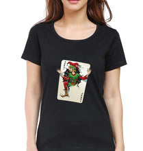 Load image into Gallery viewer, Joker T-Shirt for Women-XS(32 Inches)-Black-Ektarfa.online
