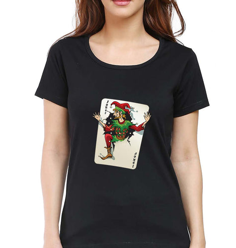 Joker T-Shirt for Women-Black-Ektarfa.online