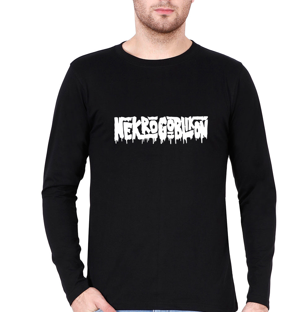 Nekrogoblikon Full Sleeves T-Shirt for Men-Black-Ektarfa.online