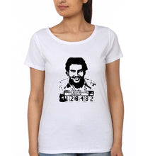 Load image into Gallery viewer, Pablo Escobar T-Shirt for Women-XS(32 Inches)-White-Ektarfa.online
