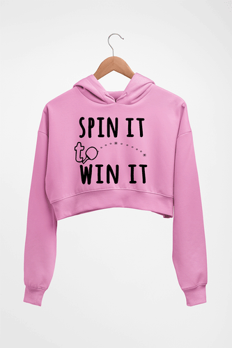 Table Tennie (TT) Crop HOODIE FOR WOMEN-Light Baby Pink-Ektarfa.online