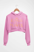 Load image into Gallery viewer, The Rings of Power Crop HOODIE FOR WOMEN-Light Baby Pink-Ektarfa.online
