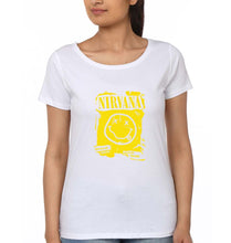 Load image into Gallery viewer, Nirvana T-Shirt for Women-White-Ektarfa.online
