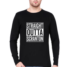 Load image into Gallery viewer, Straight Outta Scranton Full Sleeves T-Shirt for Men-Black-Ektarfa.online
