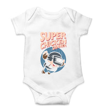 Load image into Gallery viewer, PUBG Super Chicken Dinner Kids Romper For Baby Boy/Girl-0-5 Months(18 Inches)-White-Ektarfa.online
