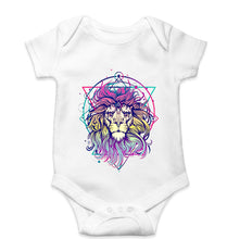 Load image into Gallery viewer, Psychedelic Lion Kids Romper For Baby Boy/Girl-White-Ektarfa.online
