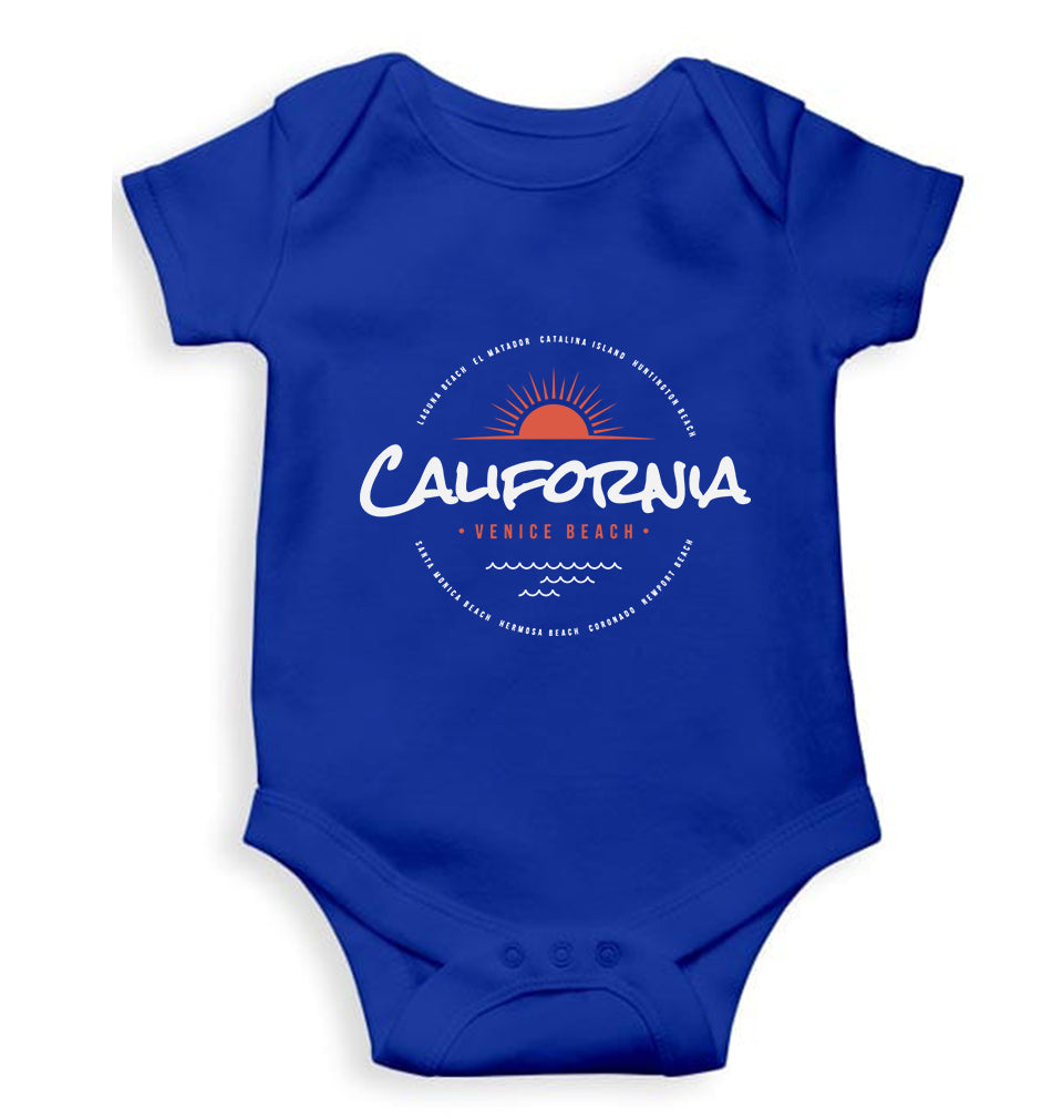 California Kids Romper For Baby Boy/Girl-0-5 Months(18 Inches)-Royal Blue-Ektarfa.online