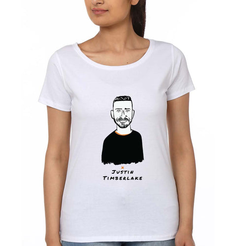 Justin Timberlake T-Shirt for Women-White-Ektarfa.online