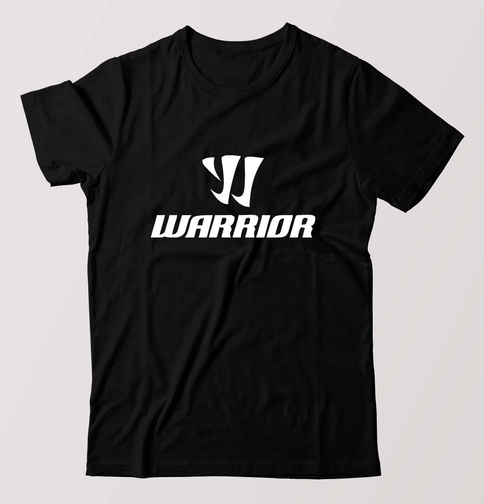 Warrior Sports T-Shirt for Men-S(38 Inches)-Black-Ektarfa.online