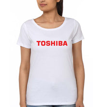 Load image into Gallery viewer, Toshiba T-Shirt for Women-XS(32 Inches)-White-Ektarfa.online
