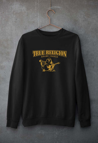 True Religion Unisex Sweatshirt for Men/Women-Black-Ektarfa.online