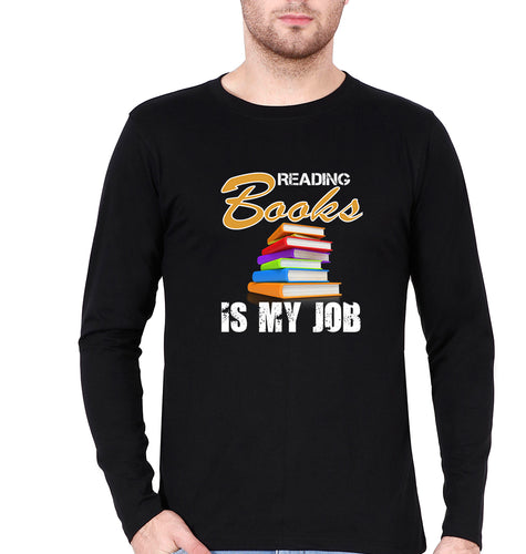 Books Full Sleeves T-Shirt for Men-Black-Ektarfa.online