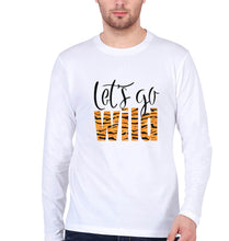 Load image into Gallery viewer, Lets Go Wild Full Sleeves T-Shirt for Men-White-Ektarfa.online
