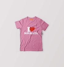 Load image into Gallery viewer, I Love Kolkata Kids T-Shirt for Boy/Girl-Pink-Ektarfa.online
