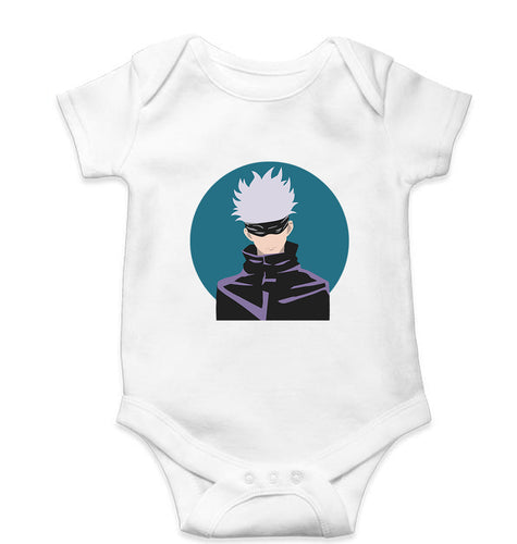 Gojo Satoru Anime Kids Romper For Baby Boy/Girl-White-Ektarfa.online