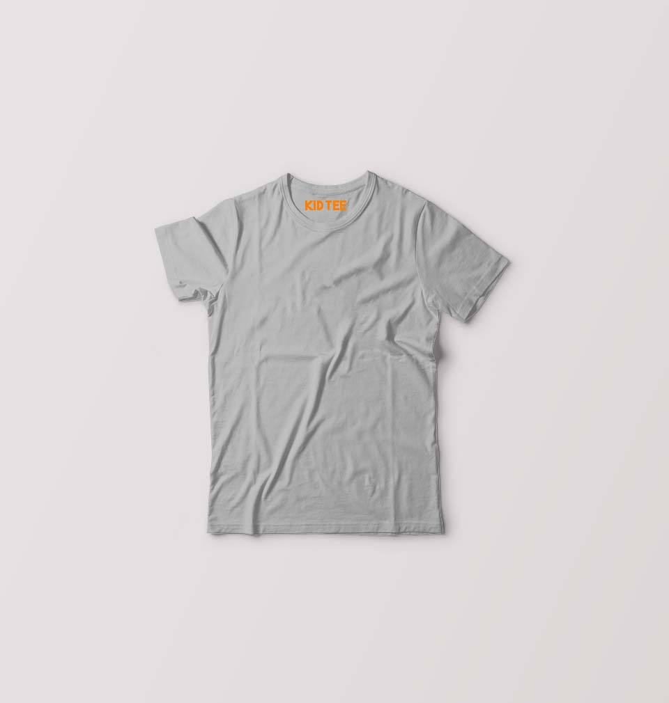 Kids Plain Grey T-shirt For Boy/Girl-ektarfa.com