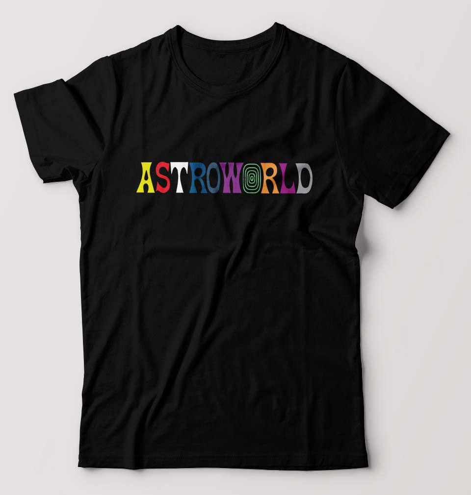 Astroworld Travis Scott T-Shirt for Men-S(38 Inches)-Black-Ektarfa.online