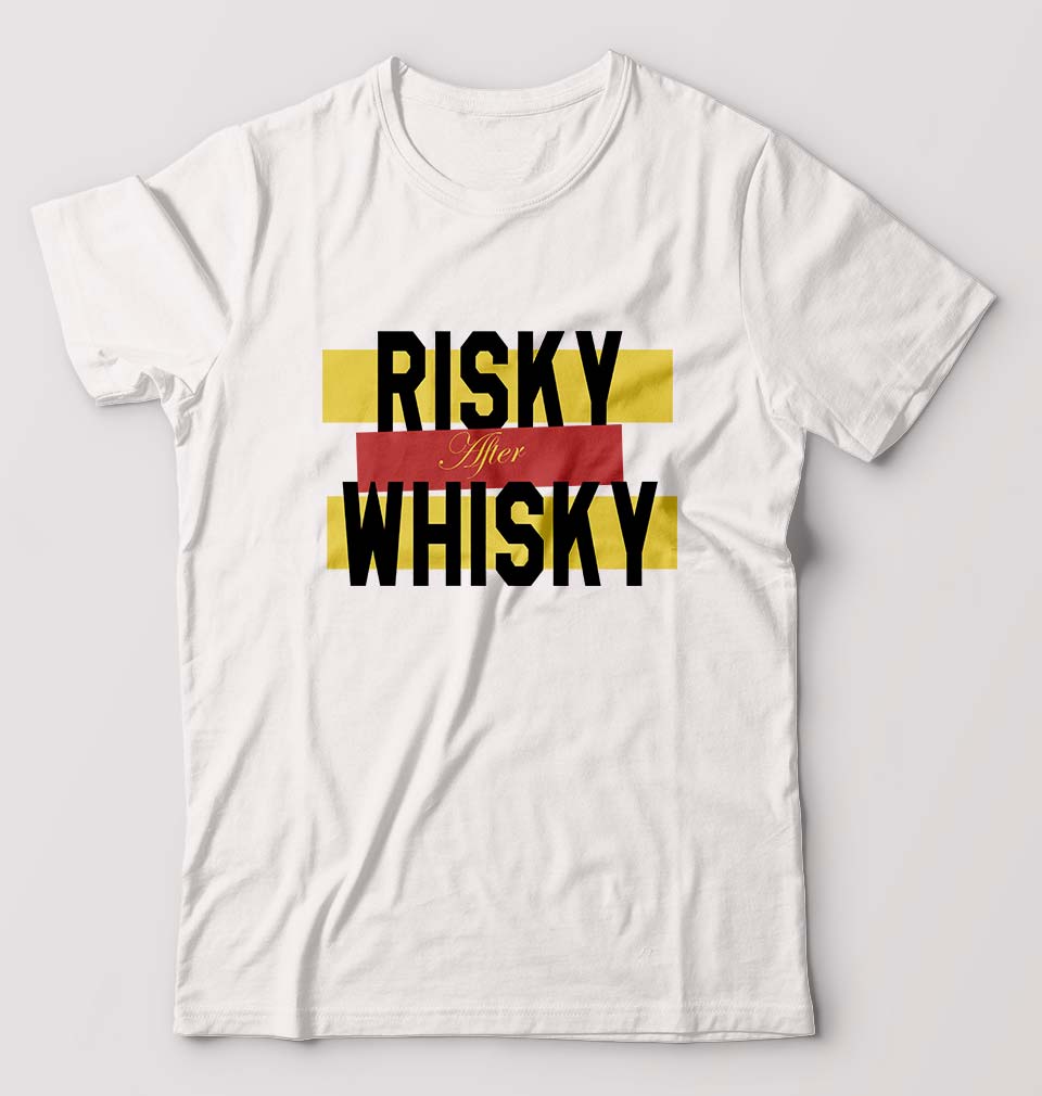 Whisky T-Shirt for Men-S(38 Inches)-White-Ektarfa.online