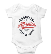 Load image into Gallery viewer, Varsity Brooklyn NYC Kids Romper For Baby Boy/Girl-White-Ektarfa.online
