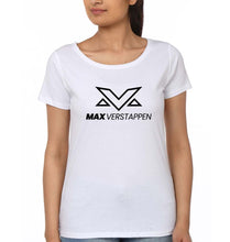 Load image into Gallery viewer, Max Verstappen T-Shirt for Women-XS(32 Inches)-White-Ektarfa.online
