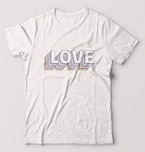 Load image into Gallery viewer, Love T-Shirt for Men-S(38 Inches)-White-Ektarfa.online
