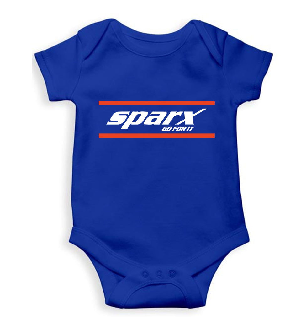Sparx Kids Romper For Baby Boy/Girl-0-5 Months(18 Inches)-Royal Blue-Ektarfa.online