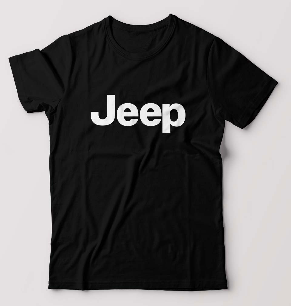 Jeep T-Shirt for Men-S(38 Inches)-Black-Ektarfa.online