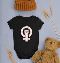 Load image into Gallery viewer, Feminist Kids Romper For Baby Boy/Girl-0-5 Months(18 Inches)-Black-Ektarfa.online
