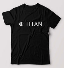 Load image into Gallery viewer, Titan T-Shirt for Men-S(38 Inches)-Black-Ektarfa.online
