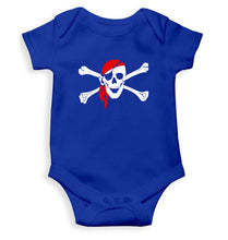 Load image into Gallery viewer, Pirate Skull Kids Romper For Baby Boy/Girl-0-5 Months(18 Inches)-Royal Blue-Ektarfa.online
