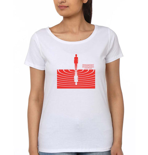 Stranger Things T-Shirt for Women-White-Ektarfa.online