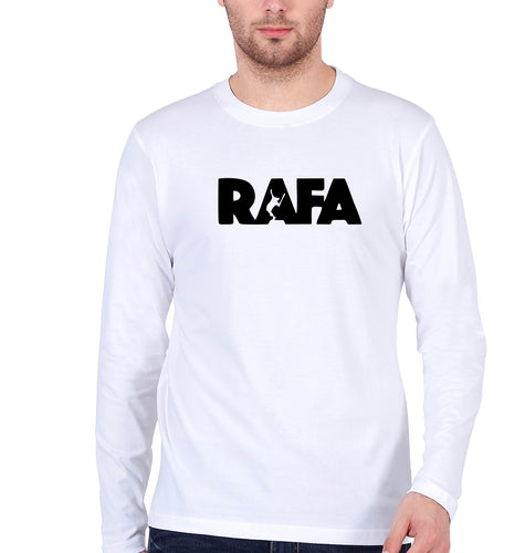 Rafael Nadal (RAFA) Full Sleeves T-Shirt for Men-White-Ektarfa.online