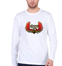 Load image into Gallery viewer, Wings of Strength Full Sleeves T-Shirt for Men-S(38 Inches)-White-Ektarfa.online
