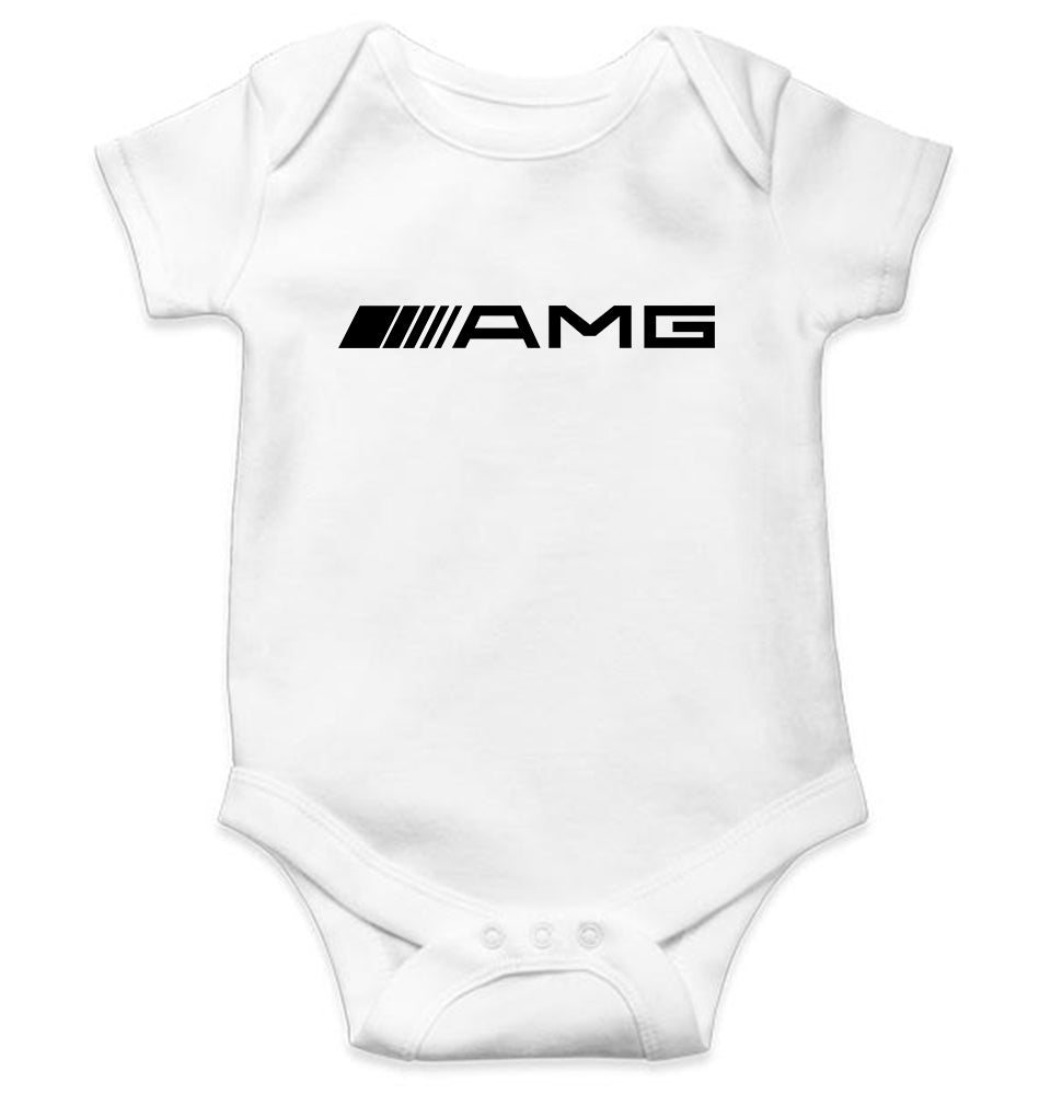 AMG Kids Romper For Baby Boy/Girl-0-5 Months(18 Inches)-White-Ektarfa.online