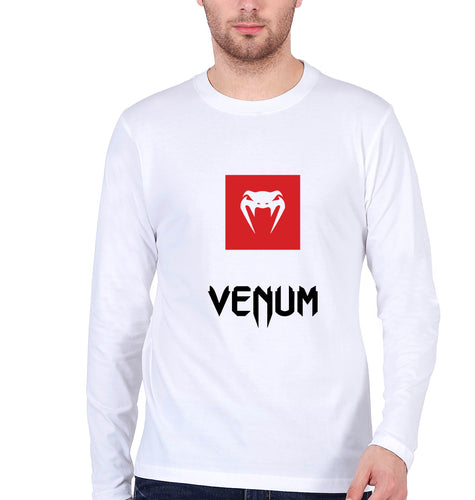 UFC Venum Full Sleeves T-Shirt for Men-White-Ektarfa.online