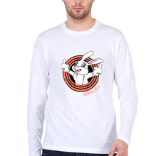 Load image into Gallery viewer, Domrebel Bunny Full Sleeves T-Shirt for Men-White-Ektarfa.online
