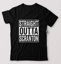 Load image into Gallery viewer, Straight Outta Scranton T-Shirt for Men-S(38 Inches)-Black-Ektarfa.online
