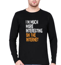 Load image into Gallery viewer, Internet Funny Full Sleeves T-Shirt for Men-Black-Ektarfa.online
