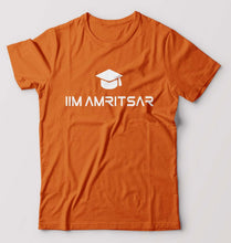 Load image into Gallery viewer, IIM Amritsar T-Shirt for Men-S(38 Inches)-Orange-Ektarfa.online
