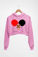 Load image into Gallery viewer, Table Tennie (TT) Crop HOODIE FOR WOMEN-Light Baby Pink-Ektarfa.online
