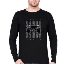 Load image into Gallery viewer, Geek Gamer Full Sleeves T-Shirt for Men-Black-Ektarfa.online
