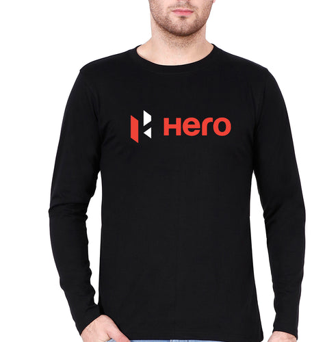 Hero MotoCorp Full Sleeves T-Shirt for Men-S(38 Inches)-Black-Ektarfa.online