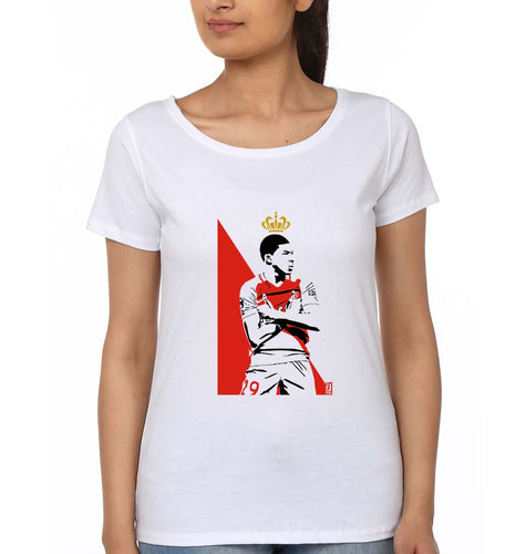 Kylian Mbappé T-Shirt for Women-White-Ektarfa.online