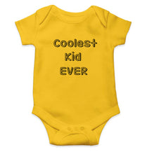 Load image into Gallery viewer, Coolest Kid Ever Kids Romper For Baby Boy/Girl-0-5 Months(18 Inches)-Yellow-Ektarfa.online
