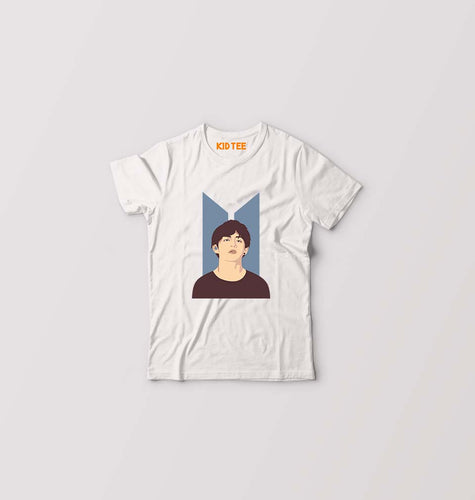 V-BTS(K-Pop) T-Shirt for Boy/Girl-White-Ektarfa.online